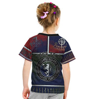 Personalized Norwegian Empire Kid T Shirt Ancient Viking Patterns - Wonder Print Shop