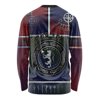 Personalized Norwegian Empire Long Sleeve Shirt Ancient Viking Patterns - Wonder Print Shop