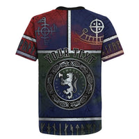 Personalized Norwegian Empire Rugby Jersey Ancient Viking Patterns - Wonder Print Shop
