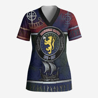 Personalized Norwegian Empire Scrub Top Ancient Viking Patterns - Wonder Print Shop