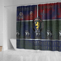 Norwegian Empire Shower Curtain Ancient Viking Patterns - Wonder Print Shop