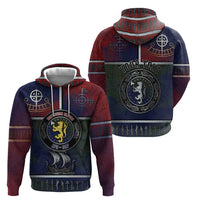 Personalized Norwegian Empire Zip Hoodie Ancient Viking Patterns - Wonder Print Shop