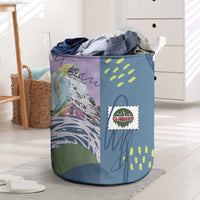 Climbing Laundry Basket Mountain Art Retro Style