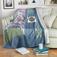 Climbing Blanket Mountain Art Retro Style