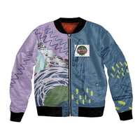 Custom Climbing Bomber Jacket Mountain Art Retro Style