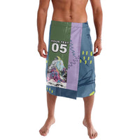 Custom Climbing Lavalava Mountain Art Retro Style