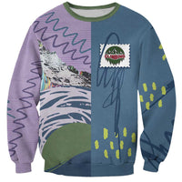 Custom Climbing Sweatshirt Mountain Art Retro Style