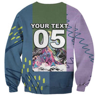 Custom Climbing Sweatshirt Mountain Art Retro Style