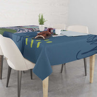 Climbing Tablecloth Mountain Art Retro Style