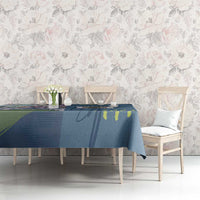 Climbing Tablecloth Mountain Art Retro Style