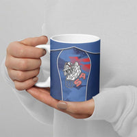 Custom USA Climbing Ceramic Mug American Eagle Climber