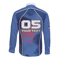 Custom USA Climbing Long Sleeve Button Shirt American Eagle Climber