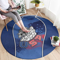 USA Climbing Round Carpet American Eagle Climber