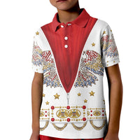 American Eagle Rock Star Costume Kid Polo Shirt Vintage 70s Rhinestone Patriotic Stage Outfit