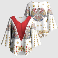 American Eagle Rock Star Costume Kimono Sleeve Blouse Vintage 70s Rhinestone Patriotic Stage Outfit