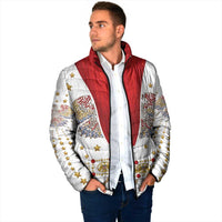 American Eagle Rock Star Costume Padded Jacket Vintage 70s Rhinestone Patriotic Stage Outfit