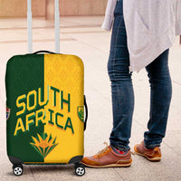 South Africa Football Luggage Cover Diamond Protea Flower Symmetrical Style