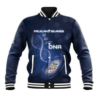 Personalized Falkland Islands Is In My DNA Baseball Jacket - Wonder Print Shop