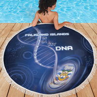 Falkland Islands Is In My DNA Beach Blanket - Wonder Print Shop