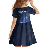 Personalized Falkland Islands Is In My DNA Kid Short Sleeve Dress - Wonder Print Shop