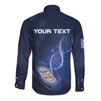 Personalized Falkland Islands Is In My DNA Long Sleeve Button Shirt - Wonder Print Shop