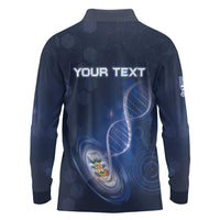 Personalized Falkland Islands Is In My DNA Long Sleeve Polo Shirt - Wonder Print Shop