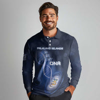 Personalized Falkland Islands Is In My DNA Long Sleeve Polo Shirt - Wonder Print Shop