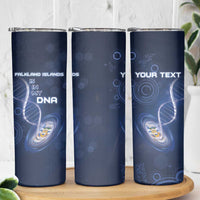 Personalized Falkland Islands Is In My DNA Skinny Tumbler - Wonder Print Shop