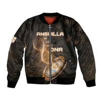 Personalized Anguilla Is In My DNA Bomber Jacket - Wonder Print Shop
