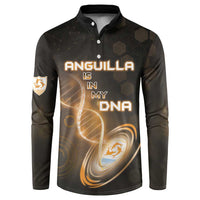 Personalized Anguilla Is In My DNA Button Sweatshirt - Wonder Print Shop