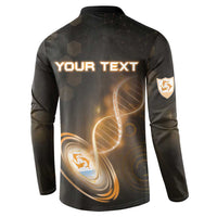 Personalized Anguilla Is In My DNA Button Sweatshirt - Wonder Print Shop