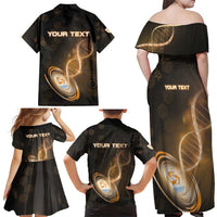 Personalized Anguilla Is In My DNA Family Matching Off Shoulder Maxi Dress and Hawaiian Shirt - Wonder Print Shop
