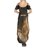 Personalized Anguilla Is In My DNA Family Matching Summer Maxi Dress and Hawaiian Shirt - Wonder Print Shop