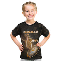 Personalized Anguilla Is In My DNA Kid T Shirt - Wonder Print Shop