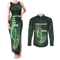 Personalized The British Virgin Islands Is In My DNA Couples Matching Tank Maxi Dress and Long Sleeve Button Shirt - Wonder Print Shop