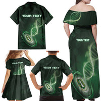 Personalized The British Virgin Islands Is In My DNA Family Matching Off Shoulder Maxi Dress and Hawaiian Shirt - Wonder Print Shop