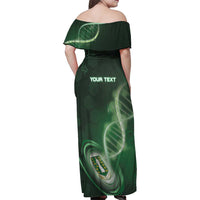 Personalized The British Virgin Islands Is In My DNA Family Matching Off Shoulder Maxi Dress and Hawaiian Shirt - Wonder Print Shop