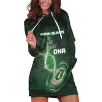 Personalized The British Virgin Islands Is In My DNA Hoodie Dress - Wonder Print Shop