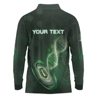 Personalized The British Virgin Islands Is In My DNA Long Sleeve Polo Shirt - Wonder Print Shop