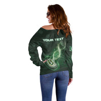 Personalized The British Virgin Islands Is In My DNA Off Shoulder Sweater - Wonder Print Shop
