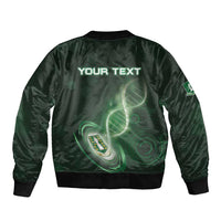 Personalized The British Virgin Islands Is In My DNA Sleeve Zip Bomber Jacket - Wonder Print Shop