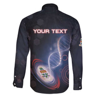 Personalized The Cayman Islands Is In My DNA Family Matching Off Shoulder Maxi Dress and Hawaiian Shirt - Wonder Print Shop