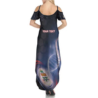 Personalized The Cayman Islands Is In My DNA Family Matching Summer Maxi Dress and Hawaiian Shirt - Wonder Print Shop