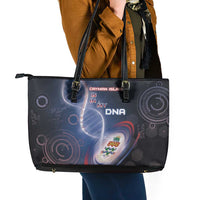 The Cayman Islands Is In My DNA Leather Tote Bag - Wonder Print Shop