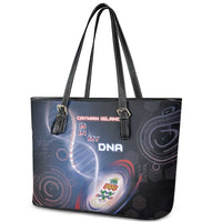 The Cayman Islands Is In My DNA Leather Tote Bag - Wonder Print Shop