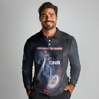 Personalized The Cayman Islands Is In My DNA Long Sleeve Polo Shirt - Wonder Print Shop
