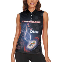 Personalized The Cayman Islands Is In My DNA Women Sleeveless Polo Shirt - Wonder Print Shop