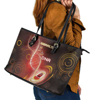 Gibraltar Is In My DNA Leather Tote Bag - Wonder Print Shop