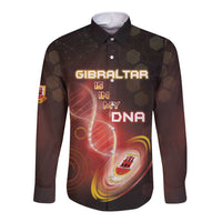 Personalized Gibraltar Is In My DNA Long Sleeve Button Shirt - Wonder Print Shop