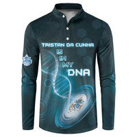Personalized Tristan Da Cunha Is In My DNA Button Sweatshirt - Wonder Print Shop